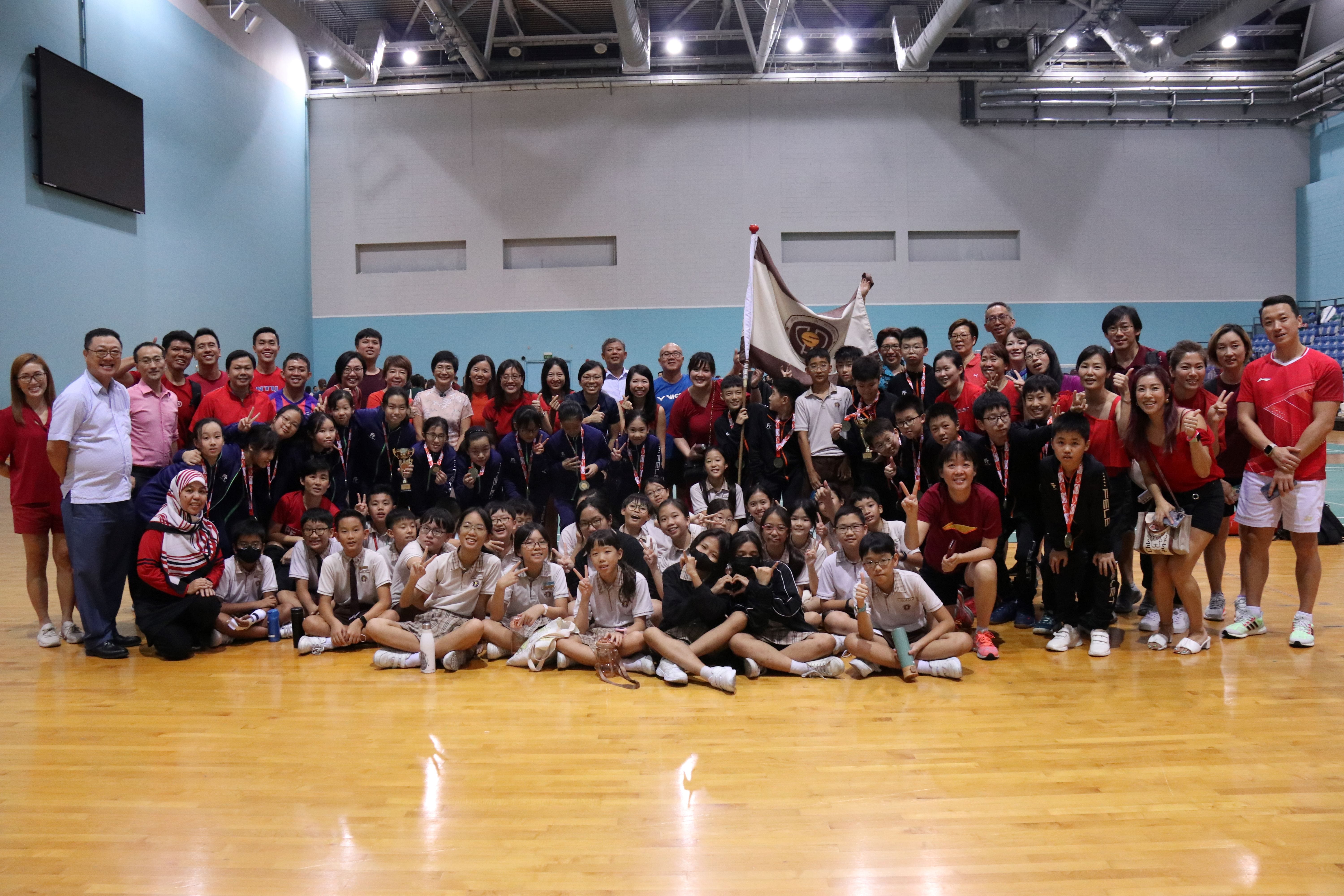 Badminton finals group photo